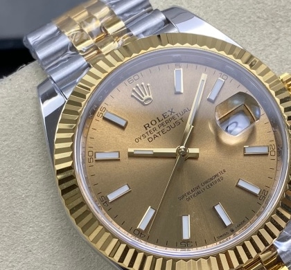 Rolex Datejust 41 Yellow Rolesor Champagne Dial 126333 1:1 Superclone - Image 3