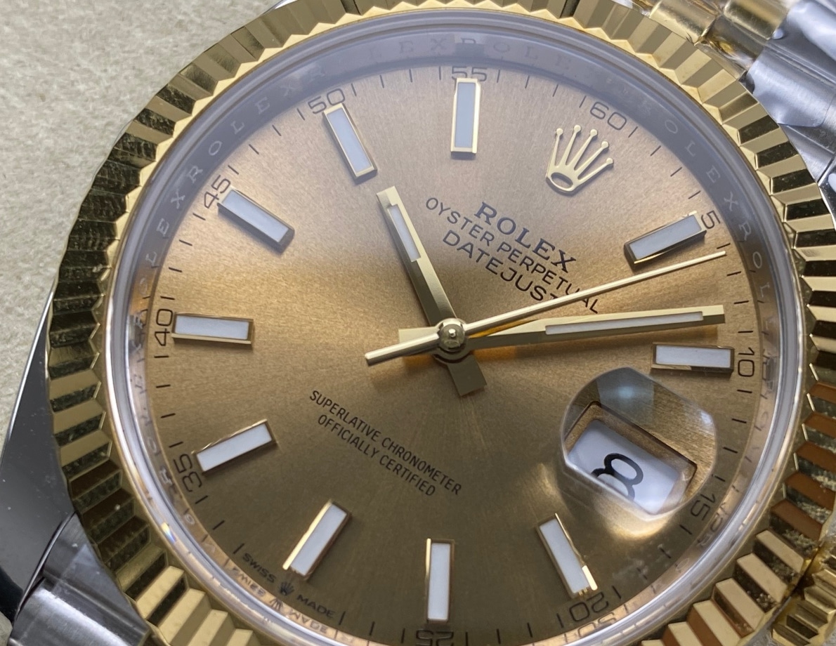 Rolex Datejust 41 Yellow Rolesor Champagne Dial 126333 1:1 Superclone - Image 2
