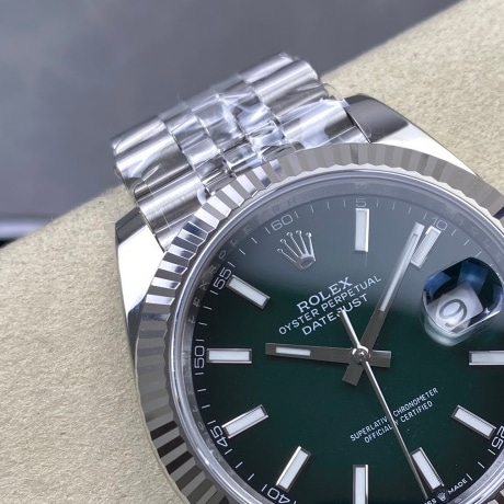 Rolex Datejust 41 White Rolesor Mint Green Dial 126334 1:1 Superclone
