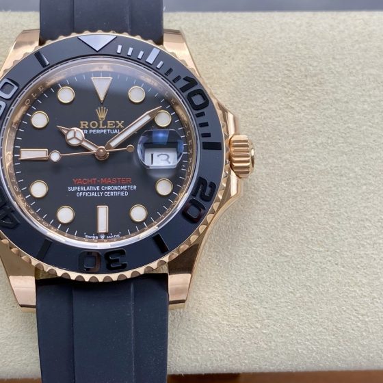 Rolex Yacht-Master 40 Everose Black Dial 126655 1:1 Superclone