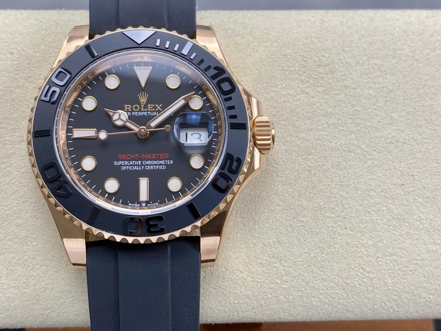 Rolex Yacht-Master 40 Everose Black Dial 126655 1:1 Superclone