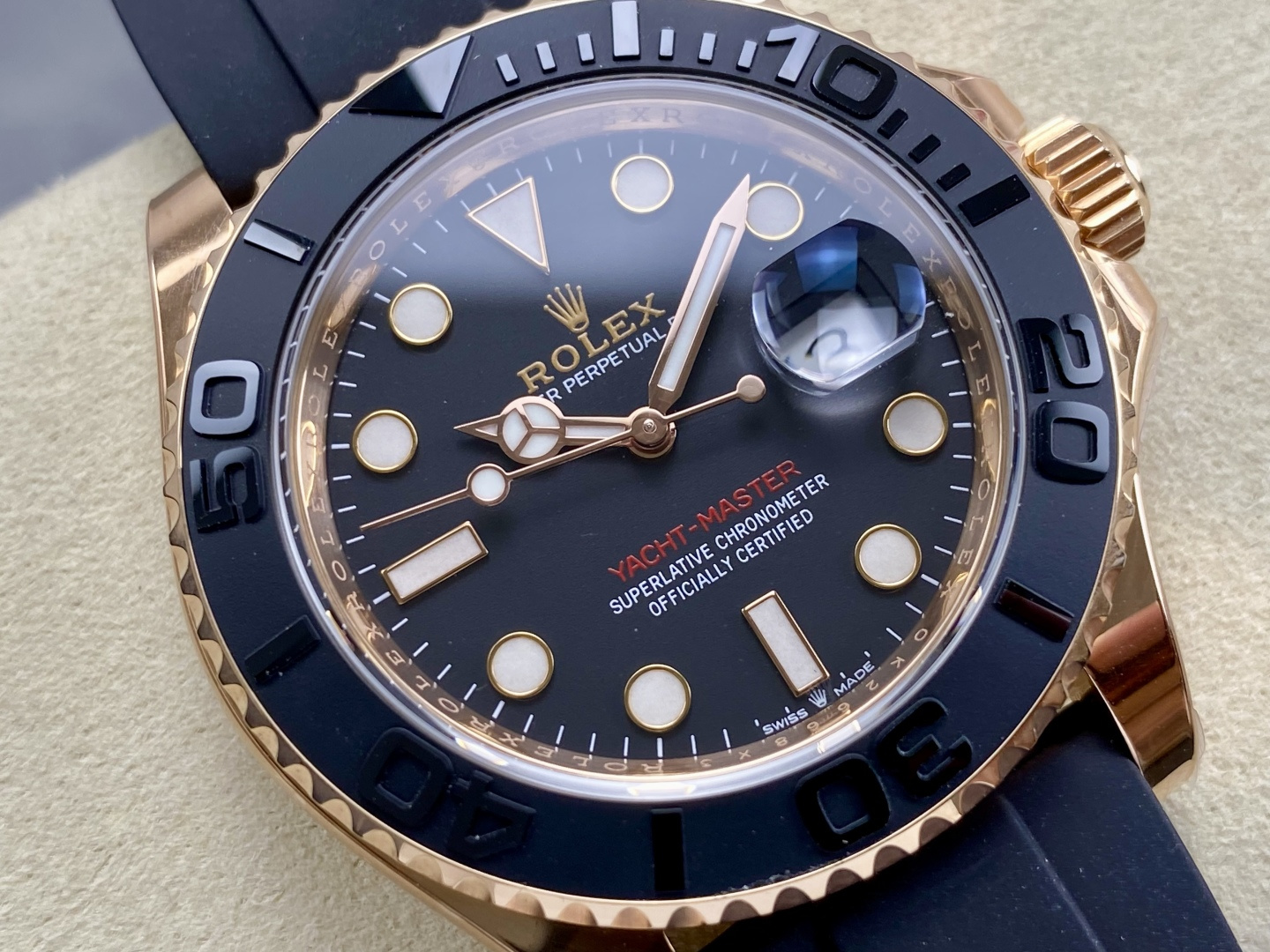 Rolex Yacht-Master 40 Everose Black Dial 126655 1:1 Superclone - Image 2