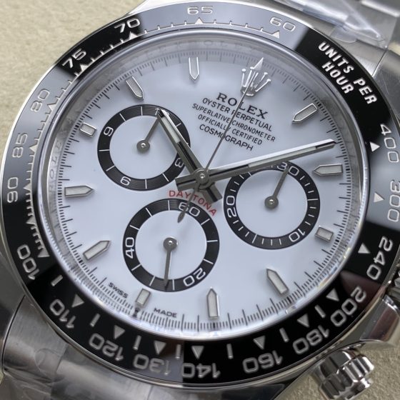 Rolex Cosmograph Daytona 40mm Steel White Dial Oyster 126500LN 1:1 Superclone