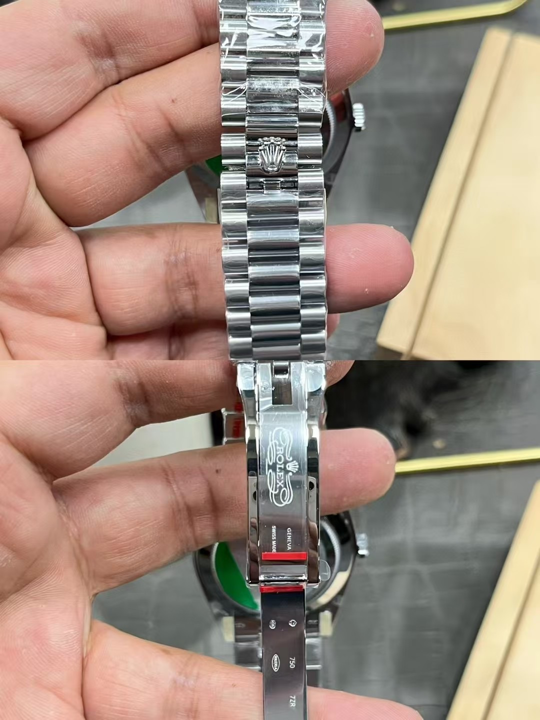 Rolex Day-Date 40mm White Gold Bright-Black Dial 228239 1:1 Superclone - CBD factory view