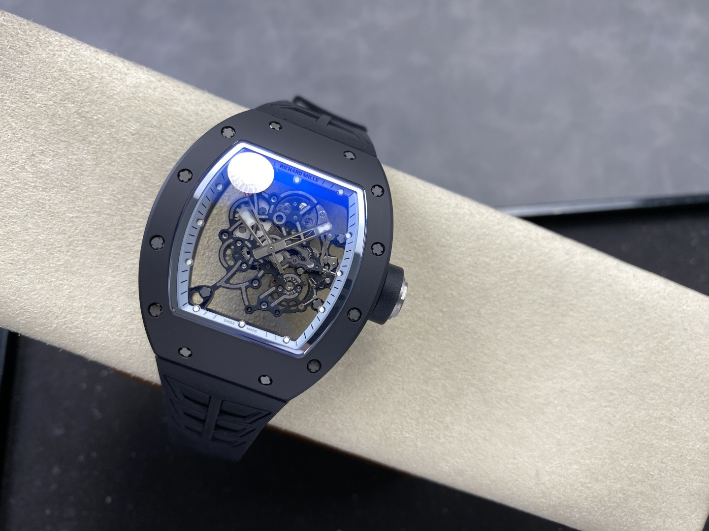 Richard Mille RM 055 RM055 Black Ceramic 42.70 mm Manual-wind ZF Factory Configuration AA7835 1:1 Superclone - Image 2