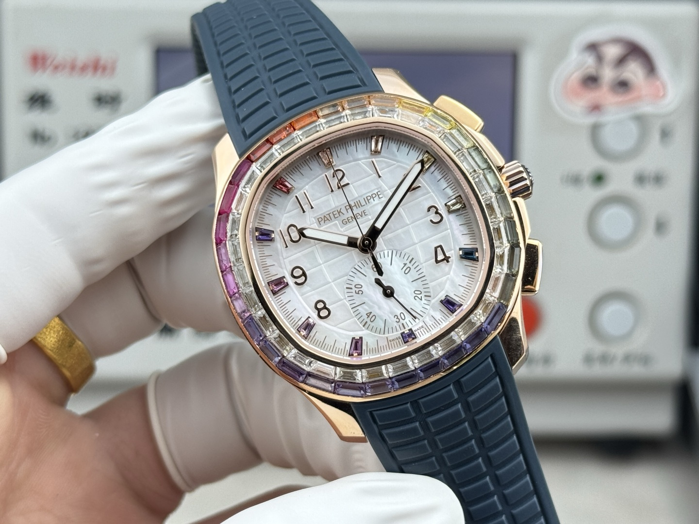 Patek Philippe Aquanaut Luce 7968/300R-001 Rainbow Chronograph 1:1 Superclone - Image 8