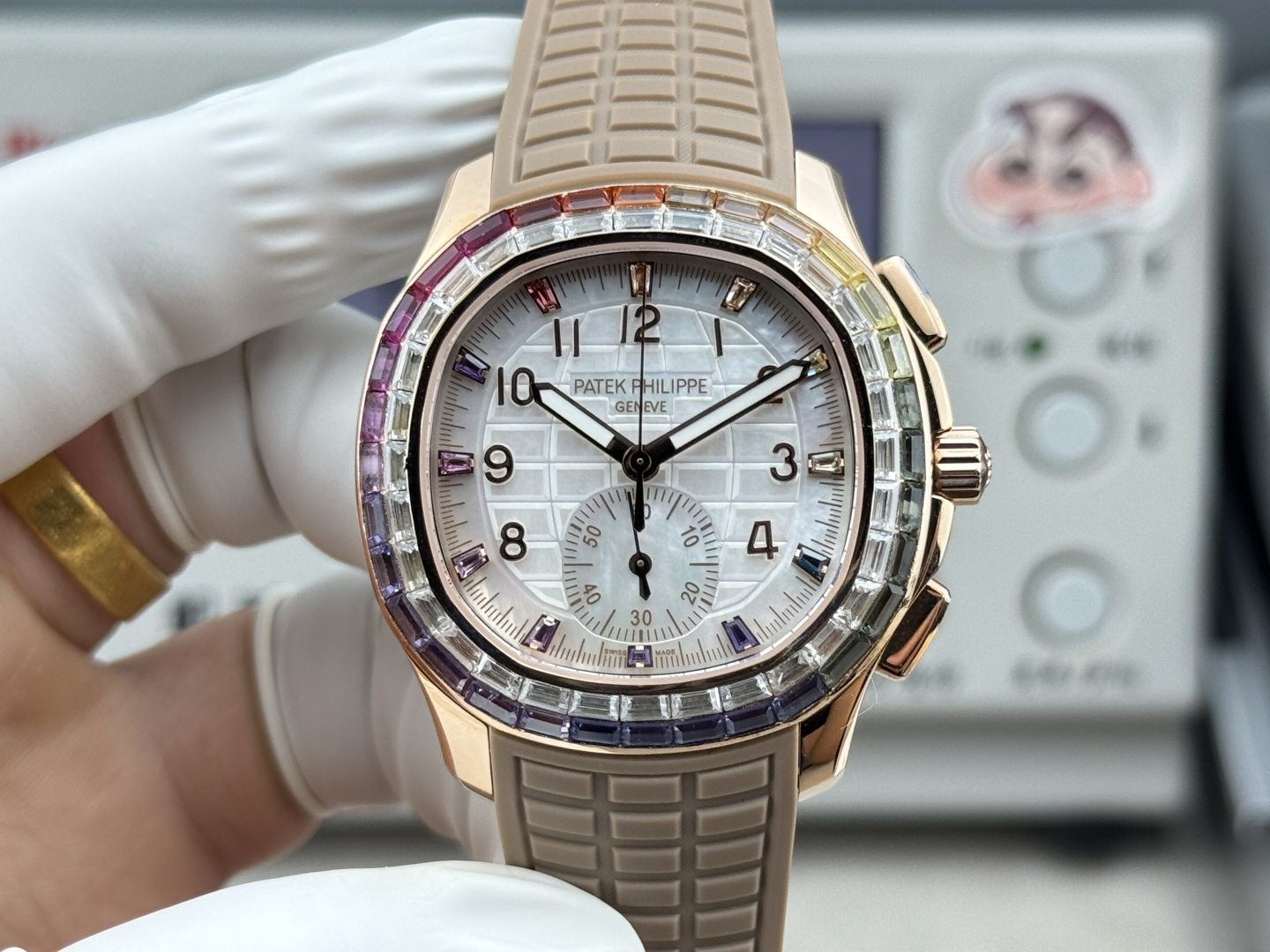 Patek Philippe Aquanaut Luce 7968/300R-001 Rainbow Chronograph 1:1 Superclone - Image 84