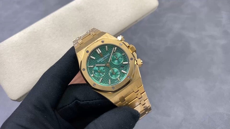 Audemars Piguet Royal Oak 26331OR Stainless steel Stainless-steel bracelet 41 mm Chronograph Configuration 6DF5D9 1:1 Superclone