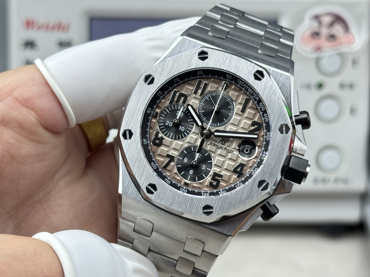 Audemars Piguet Royal Oak Offshore 26470 Stainless steel Rubber strap 42 mm Chronograph LS Factory Configuration DB08EE 1:1 Superclone - Image 6