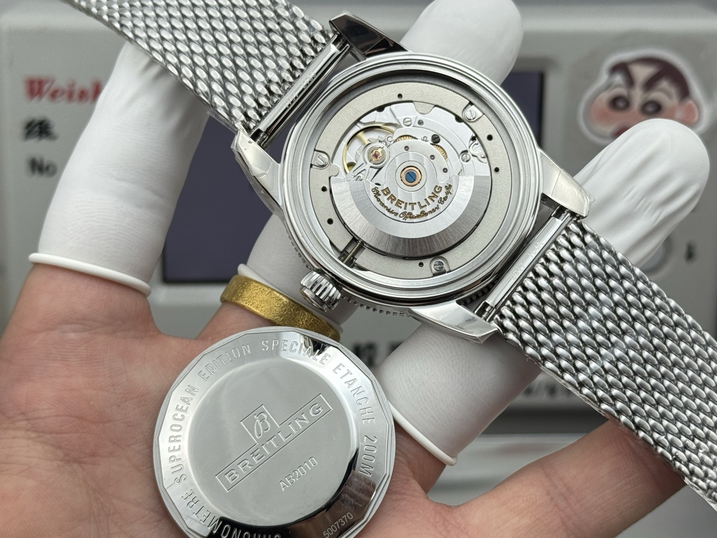 Breitling Superocean Heritage Rubber strap 42 mm GF Factory Configuration 6023A4 1:1 Superclone - Image 9