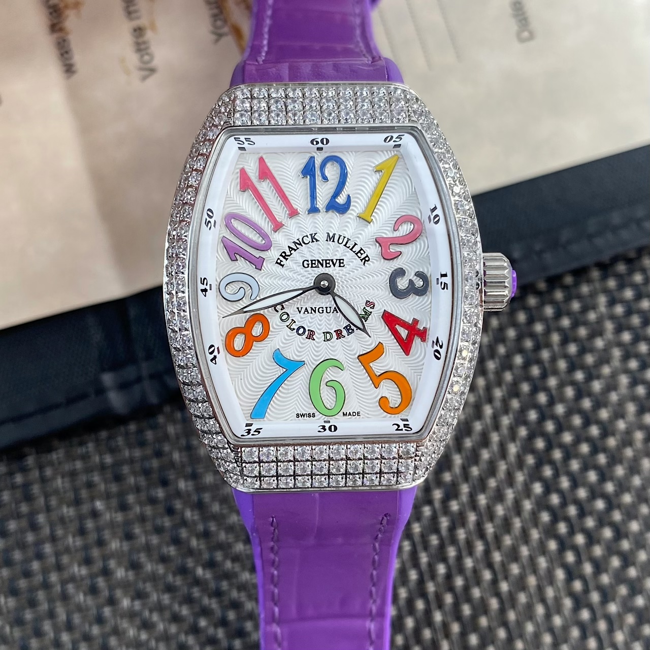 Franck Muller Vanguard V32 Leather strap 42.3 mm Configuration 6ACE31 1:1 Superclone - Image 4