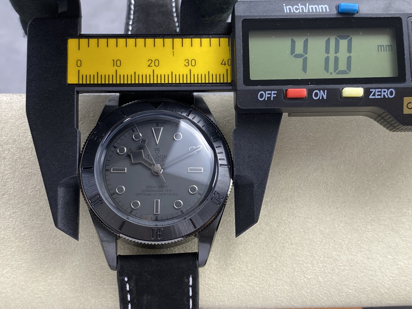 Tudor Black Bay Black Black Leather strap 41 mm Tourbillon GR Factory Configuration AC4E08 1:1 Superclone - Image 8