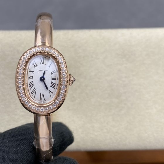 Cartier Baignoire Gold Silver dial White 24.6 x 18.7 mm Configuration A4A896 1:1 Superclone