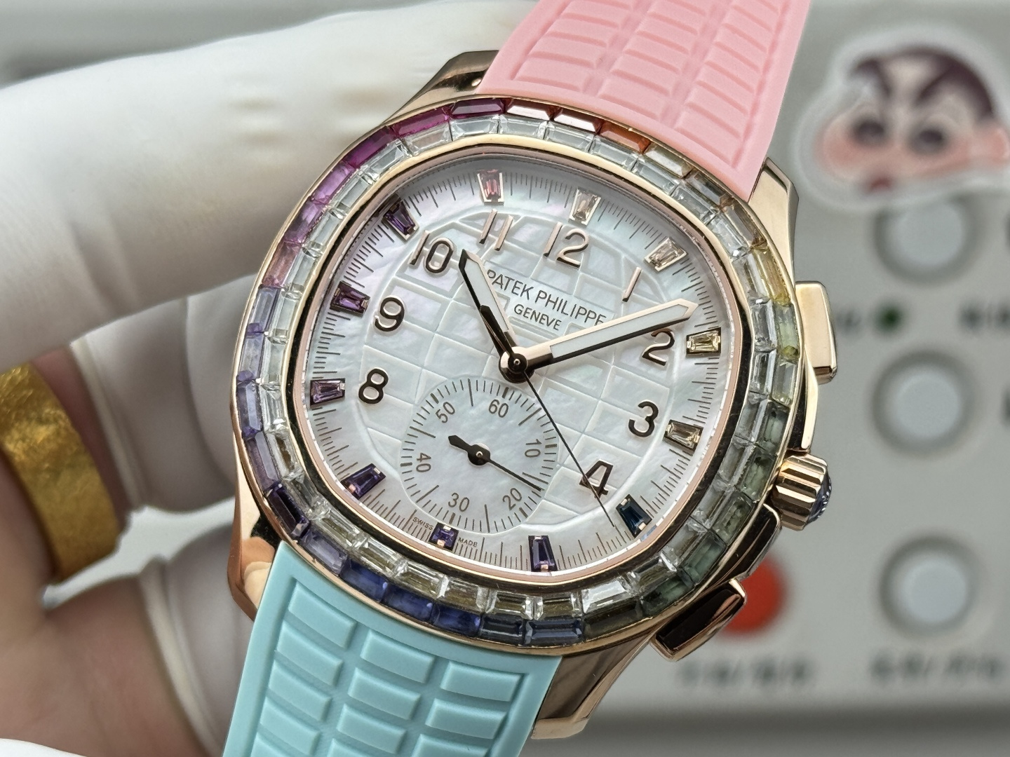 Patek Philippe Aquanaut Luce 7968/300R-001 Rainbow Chronograph 1:1 Superclone - Image 127