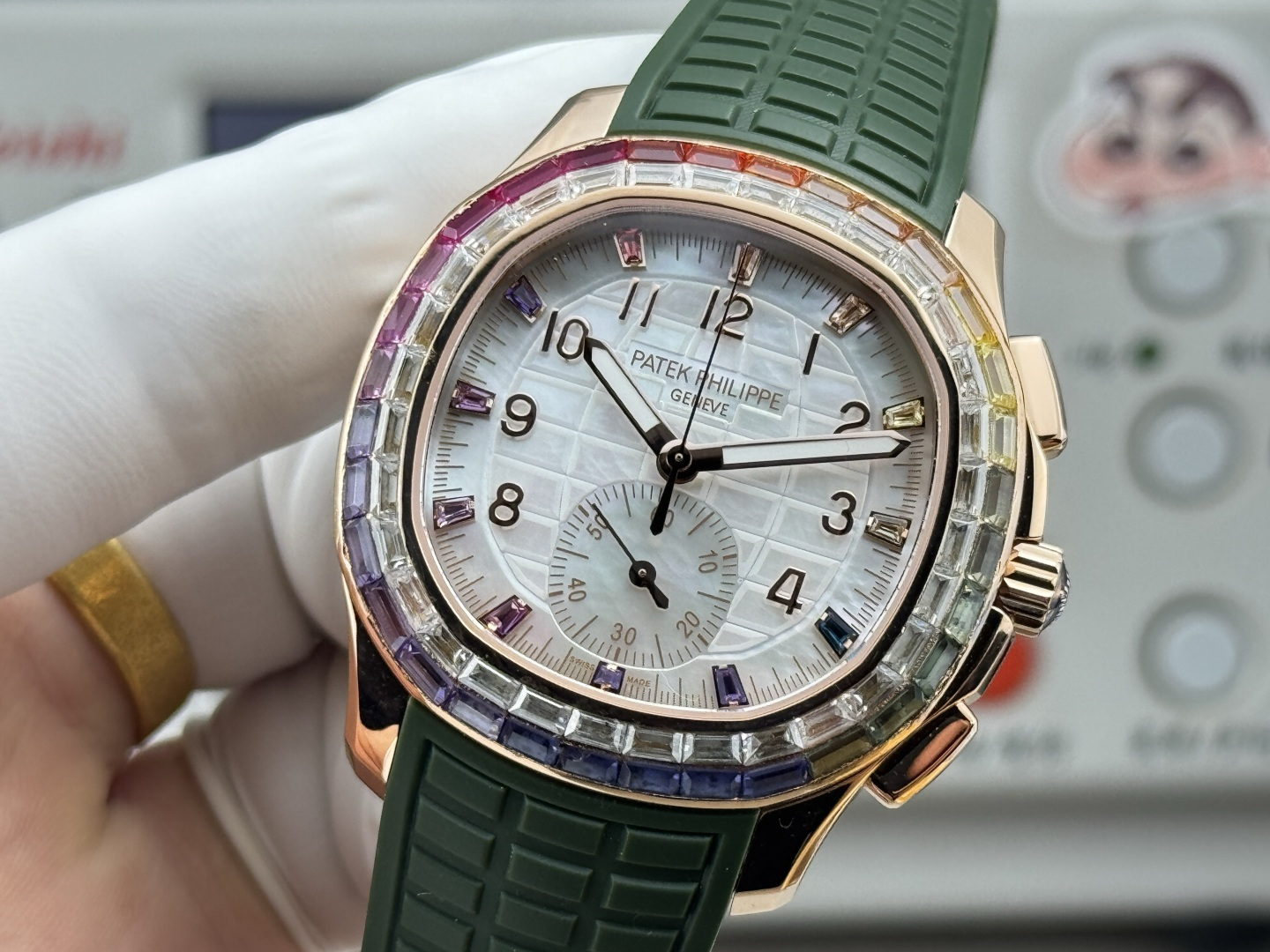 Patek Philippe Aquanaut Luce 7968/300R-001 Rainbow Chronograph 1:1 Superclone - Image 115