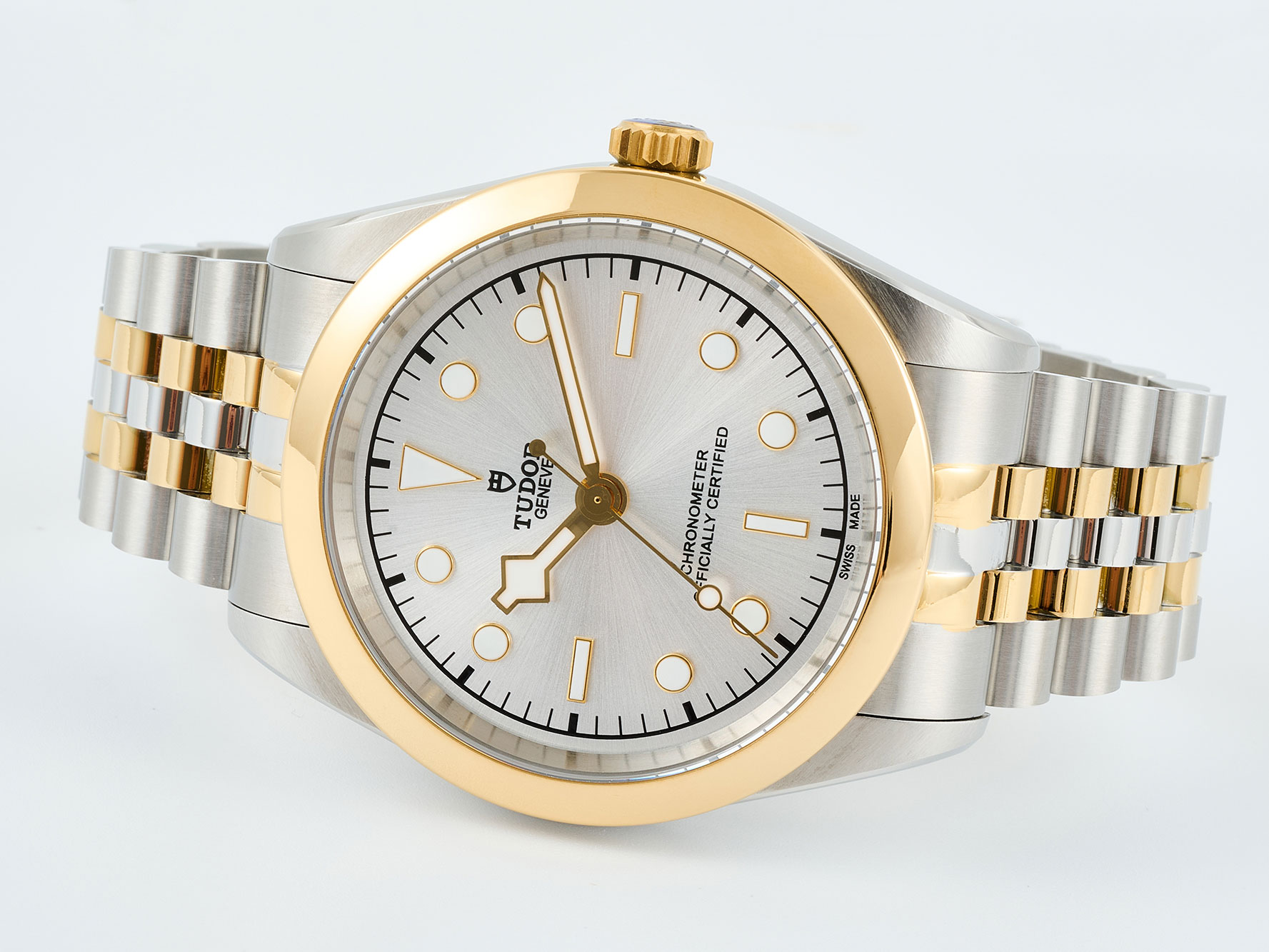 Tudor Black Bay One 41 S&G watch - 41mm steel case, Yellow gold bezel - m79683-0002 1:1 Superclone - Image 3