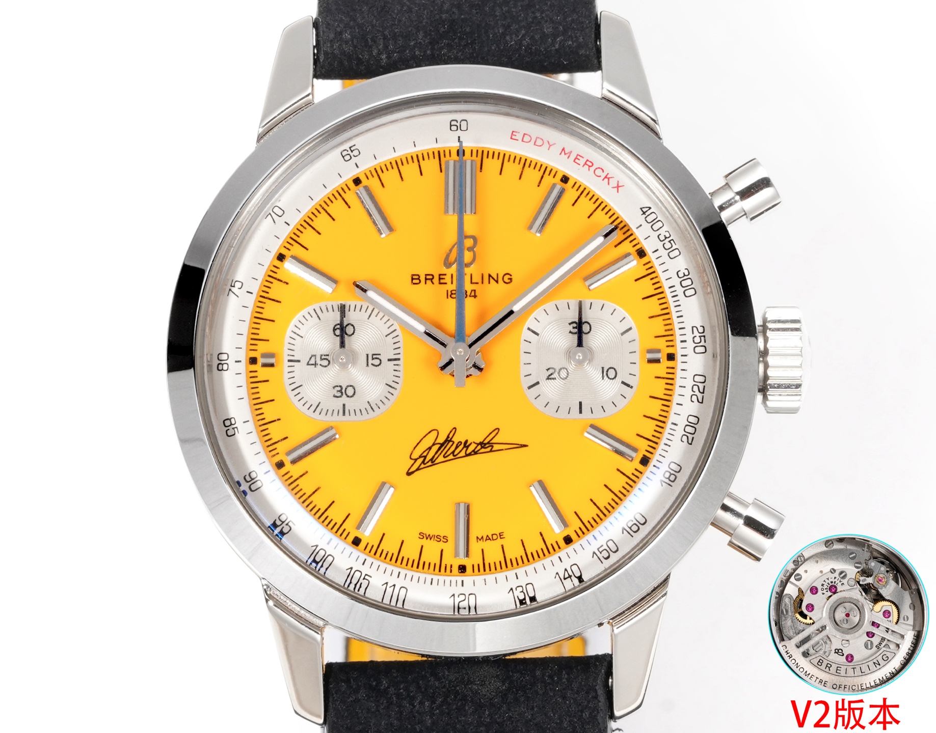 Breitling Navitimer Stainless steel Black dial 41 mm Chronograph BLS Factory Configuration 2C538F 1:1 Superclone - Image 3
