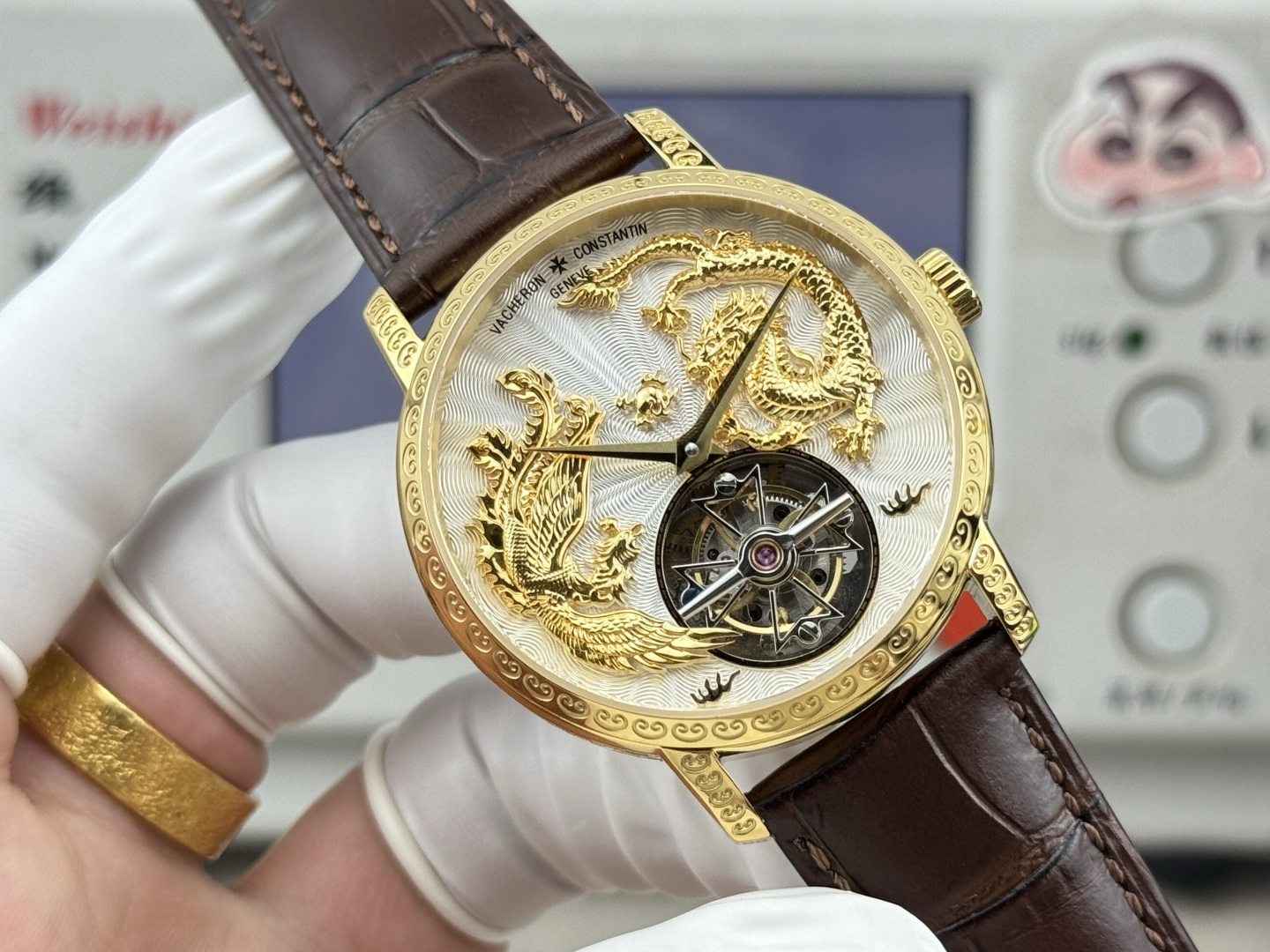 Vacheron Constantin Traditionnelle Rose-gold tone Black dial 41 mm Tourbillon Manual-wind ANT Factory Configuration 28CC15 1:1 Superclone - Image 6