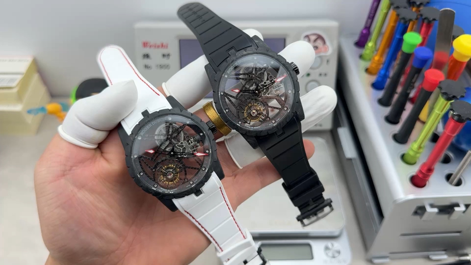 Roger Dubuis Excalibur Rubber strap Tourbillon Configuration A7CE9E 1:1 Superclone