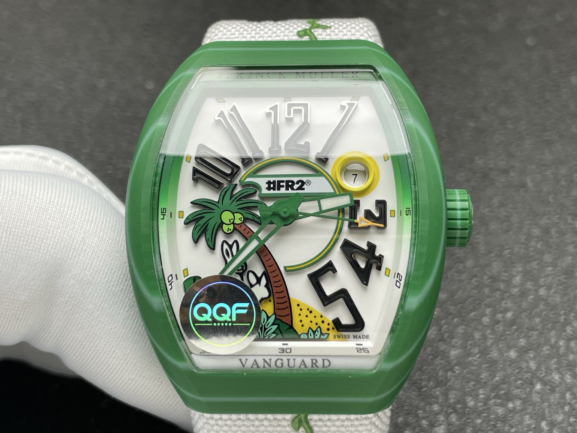 Franck Muller Vanguard V41 Carbon composite 41 mm Date display QQF Factory Configuration E633B8 1:1 Superclone - Image 7