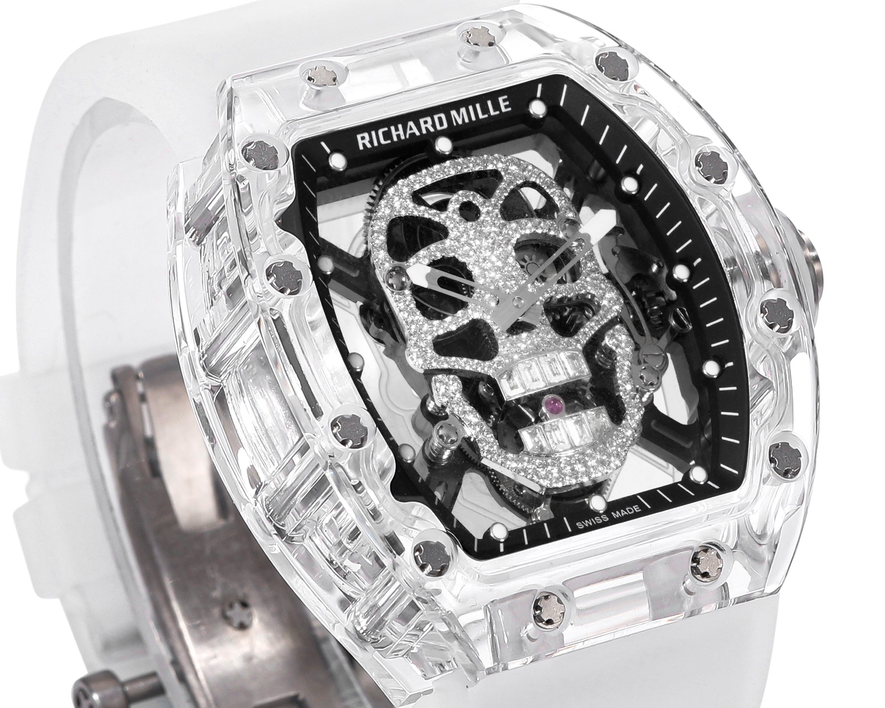 Richard Mille RM 052 RM052 Rubber strap Tourbillon MS Factory Configuration 3C3C4B 1:1 Superclone - Image 17