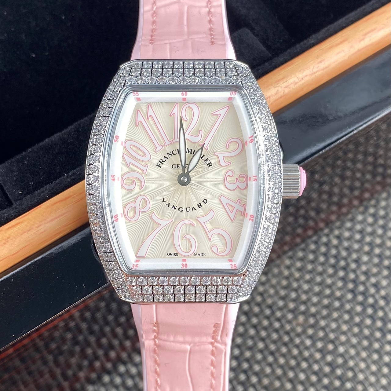 Franck Muller Vanguard V32 Leather strap 42.3 mm Configuration 0C15B9 1:1 Superclone - Image 8