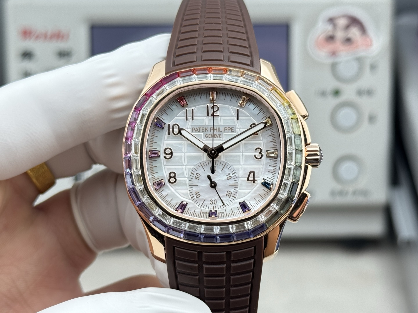 Patek Philippe Aquanaut Luce 7968/300R-001 Rainbow Chronograph 1:1 Superclone - Image 76