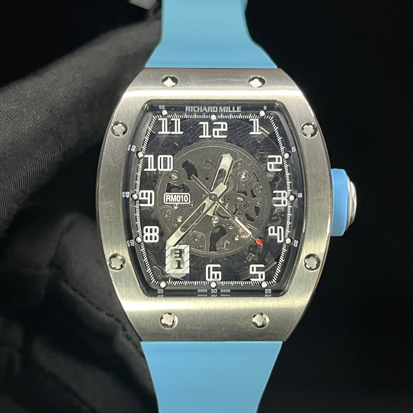 Richard Mille RM 010 RM010 Stainless steel Rubber strap 1:1 Superclone - Image 7