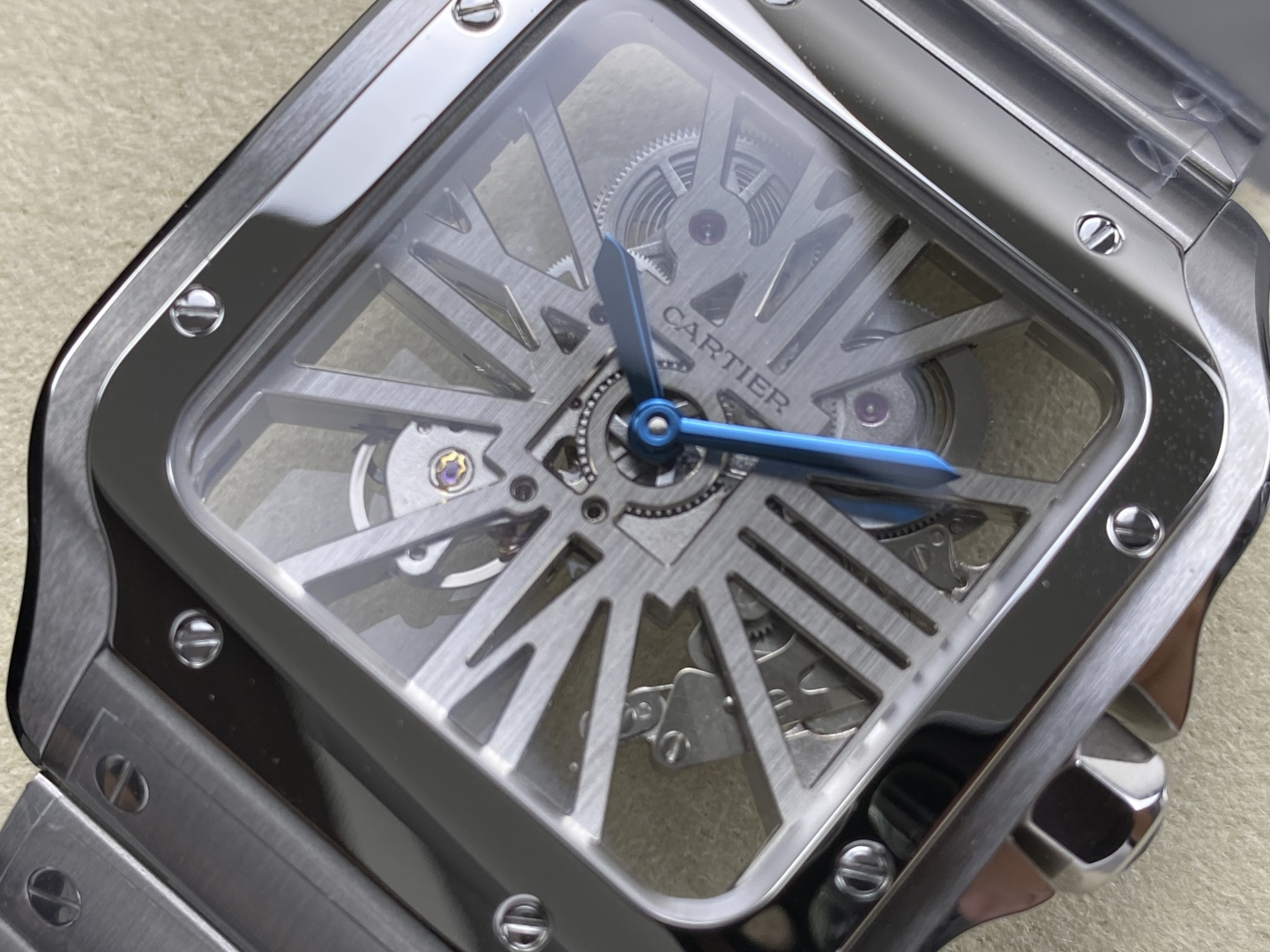 Cartier Santos de Cartier Skeleton Stainless-steel bracelet Configuration 81CD00 1:1 Superclone - Image 15