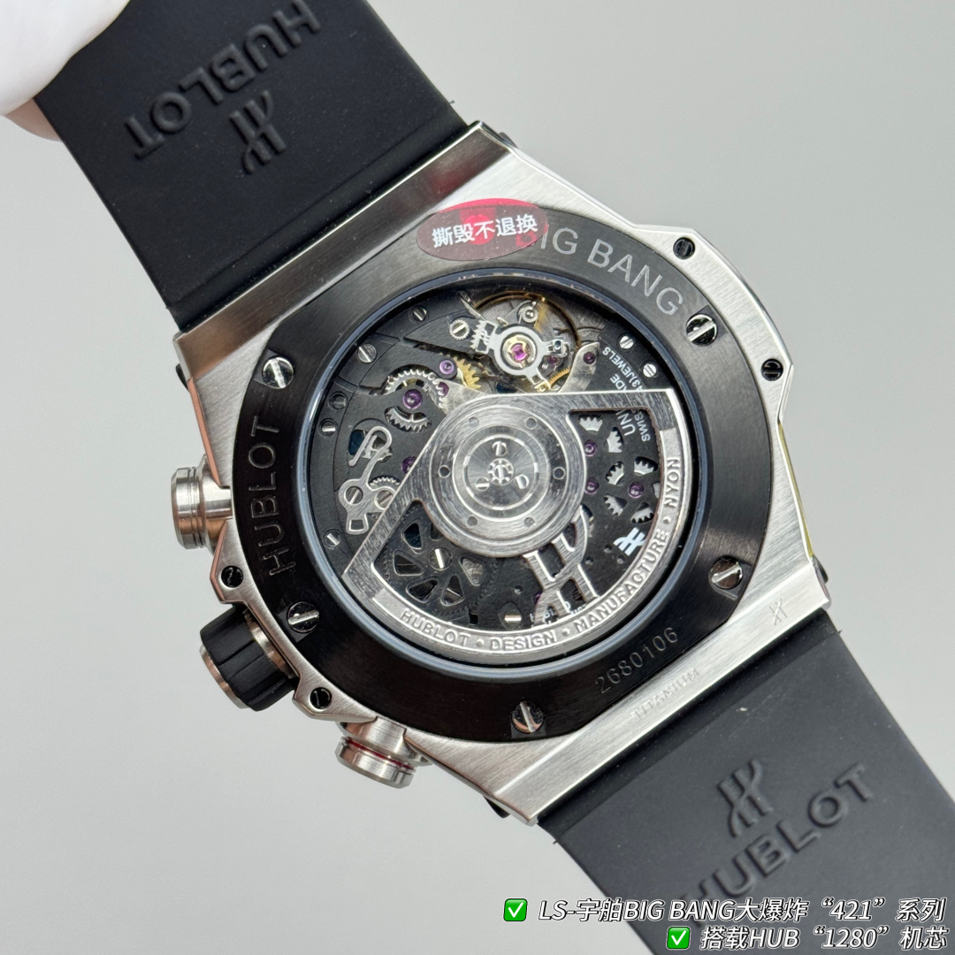 Hublot Big Bang Rubber strap 44 mm Chronograph LS Factory Configuration C9A86E 1:1 Superclone - Image 3
