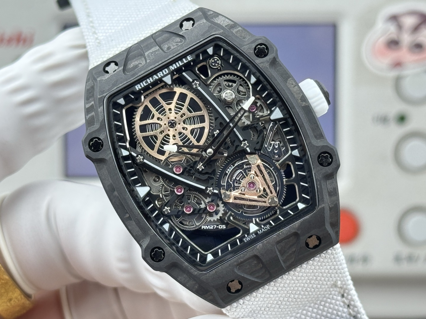 Richard Mille RM 027 RM27-05 Carbon composite Tourbillon Configuration 95995A 1:1 Superclone - Image 6