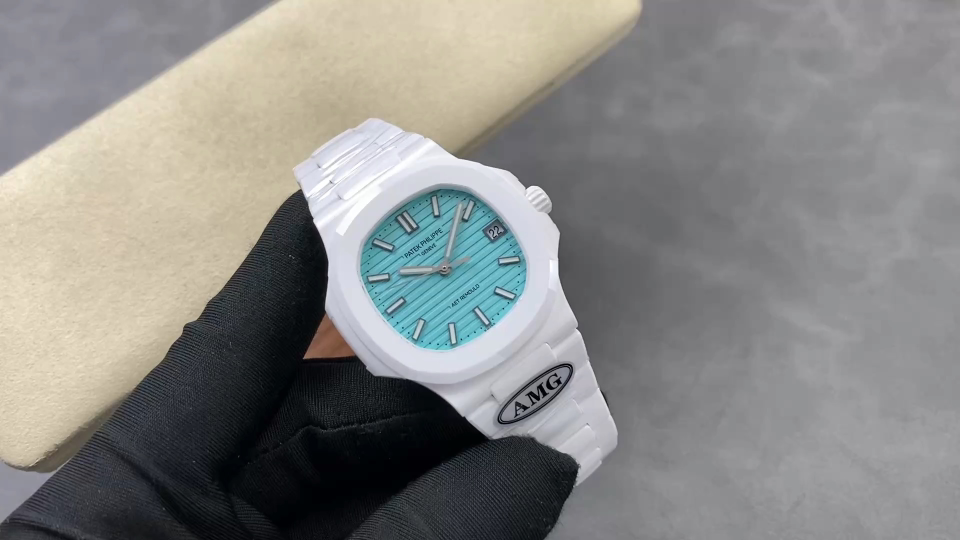 Patek Philippe Nautilus 5711 Ceramic Blue dial 40 mm Configuration BAF246 1:1 Superclone