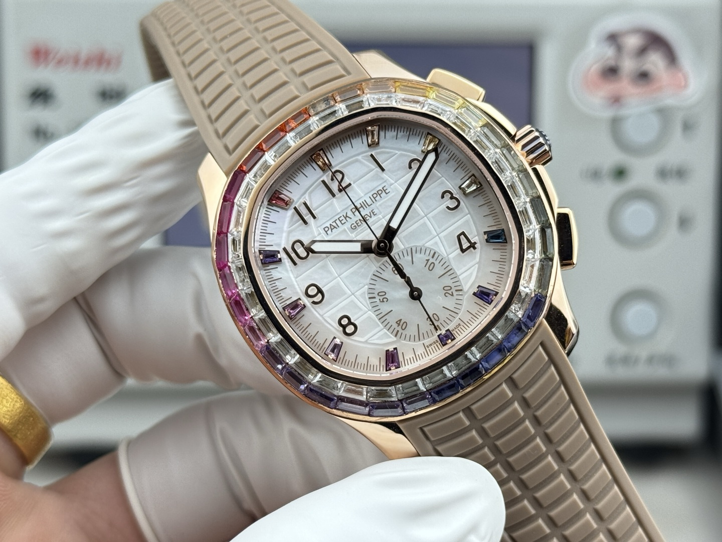 Patek Philippe Aquanaut Luce 7968/300R-001 Rainbow Chronograph 1:1 Superclone - Image 100
