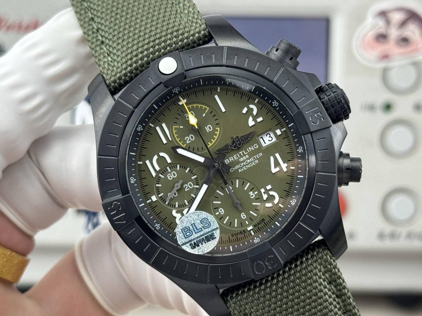 Breitling Avenger Stainless steel 45 mm Chronograph BLS Factory Configuration B33A15 1:1 Superclone - Image 5