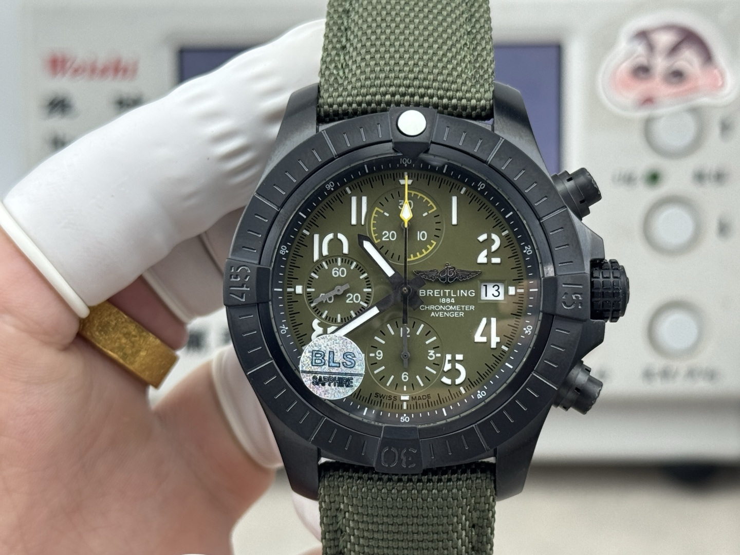 Breitling Avenger Stainless steel 45 mm Chronograph BLS Factory Configuration B33A15 1:1 Superclone - Image 4