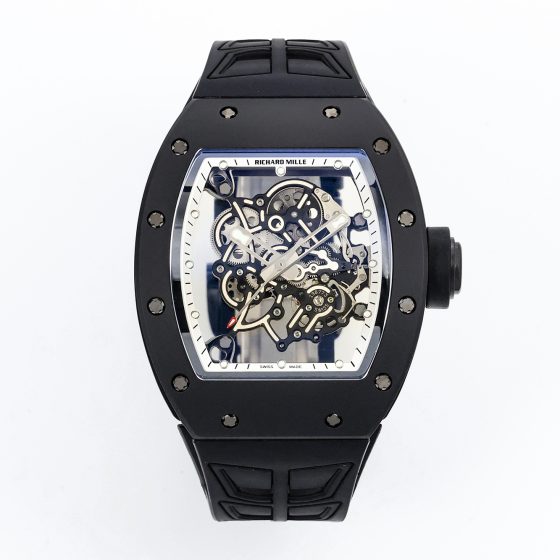 Richard Mille RM 055 RM055 Black Ceramic 42.70 mm Manual-wind ZF Factory Configuration 67C5B5 1:1 Superclone