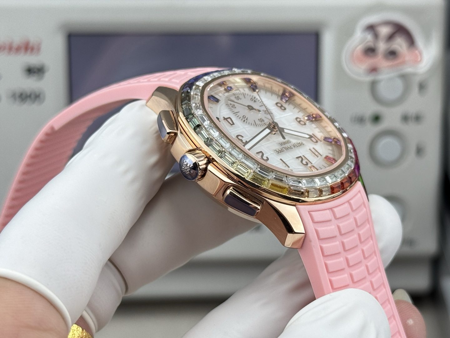 Patek Philippe Aquanaut Luce 7968/300R-001 Rainbow Chronograph 1:1 Superclone - Image 46