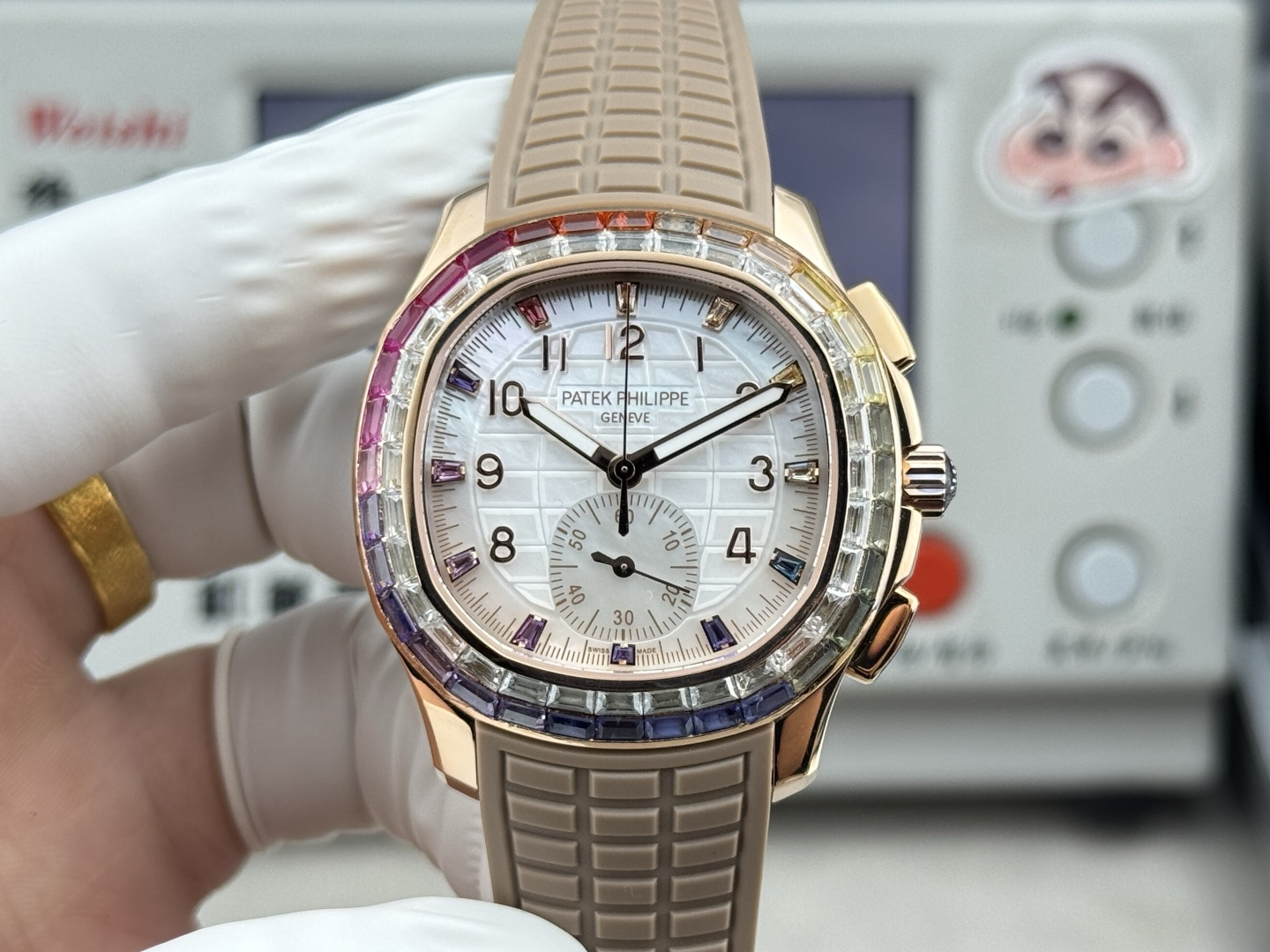 Patek Philippe Aquanaut Luce 7968/300R-001 Rainbow Chronograph 1:1 Superclone - Image 85