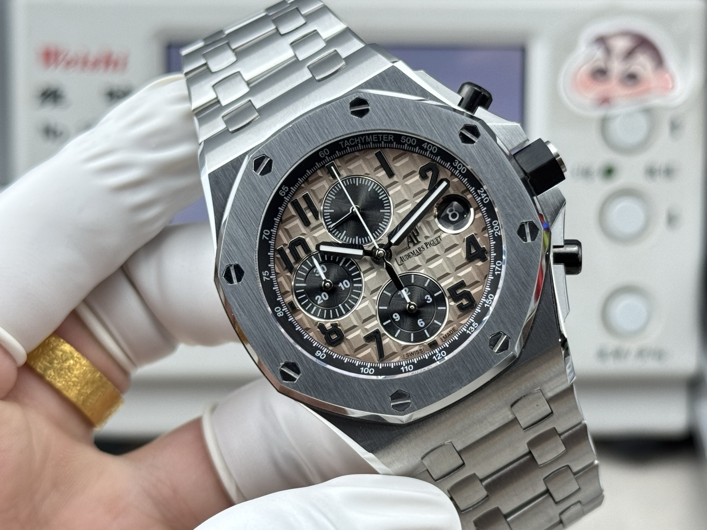 Audemars Piguet Royal Oak Offshore 26470 Stainless steel Rubber strap 42 mm Chronograph LS Factory Configuration DB08EE 1:1 Superclone - Image 8