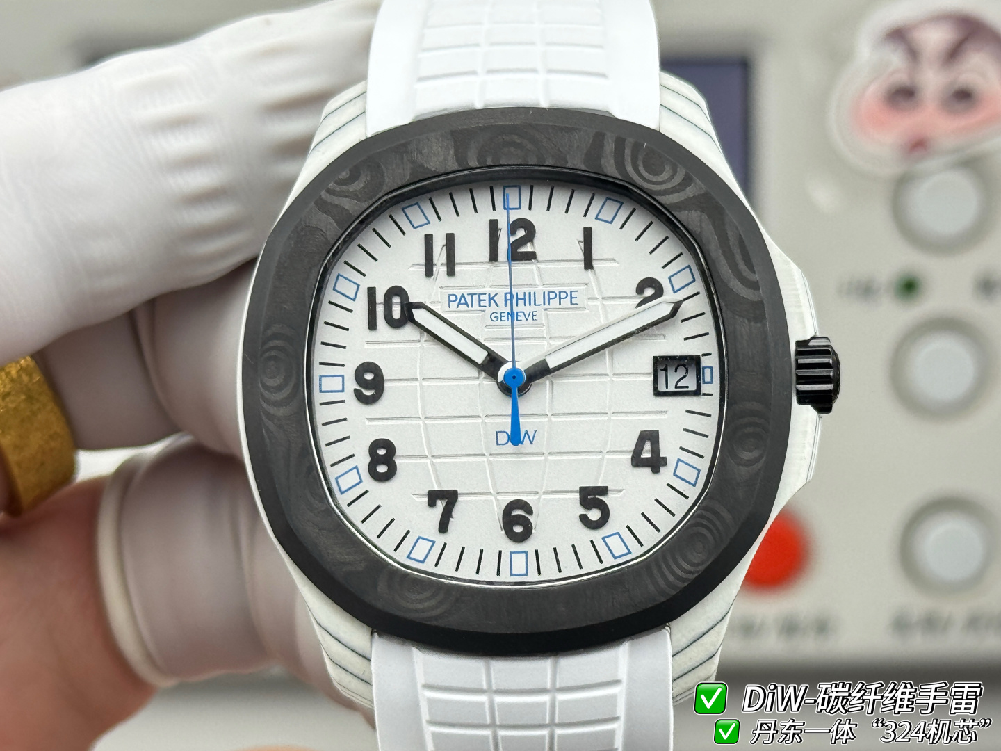Patek Philippe Aquanaut 5167 Carbon composite 40.8 mm Configuration A9AAEE 1:1 Superclone - Image 3