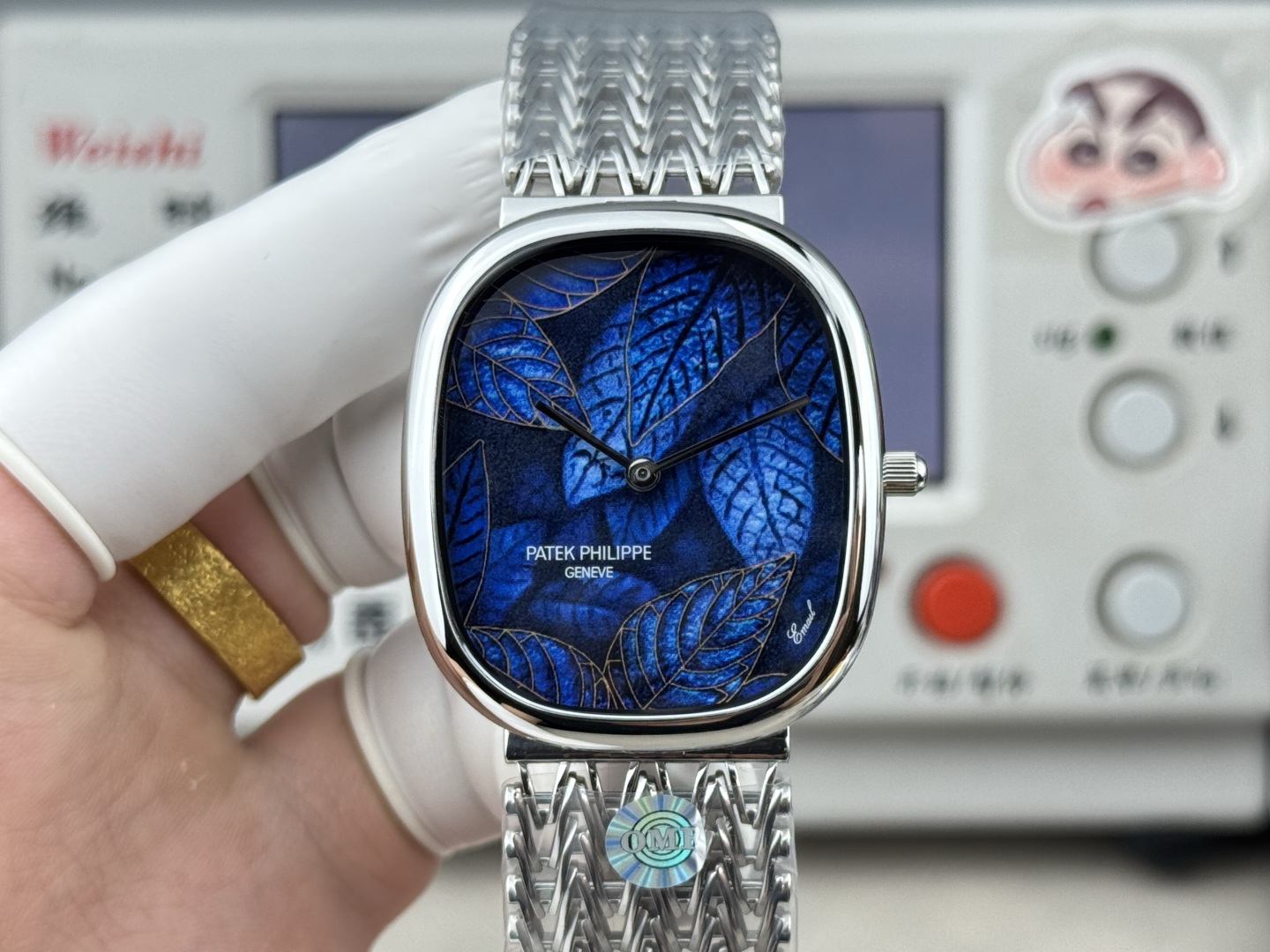 Patek Philippe Golden Ellipse 5738/51G-001 Hand-Engraved Enamel Dial 1:1 Superclone - Image 20