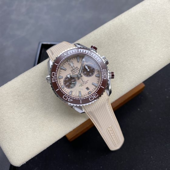 Omega Seamaster 215.32.46.51.01.001 Stainless steel Beige dial Beige 45.5 mm Chronograph ANT Factory Configuration 159138 1:1 Superclone