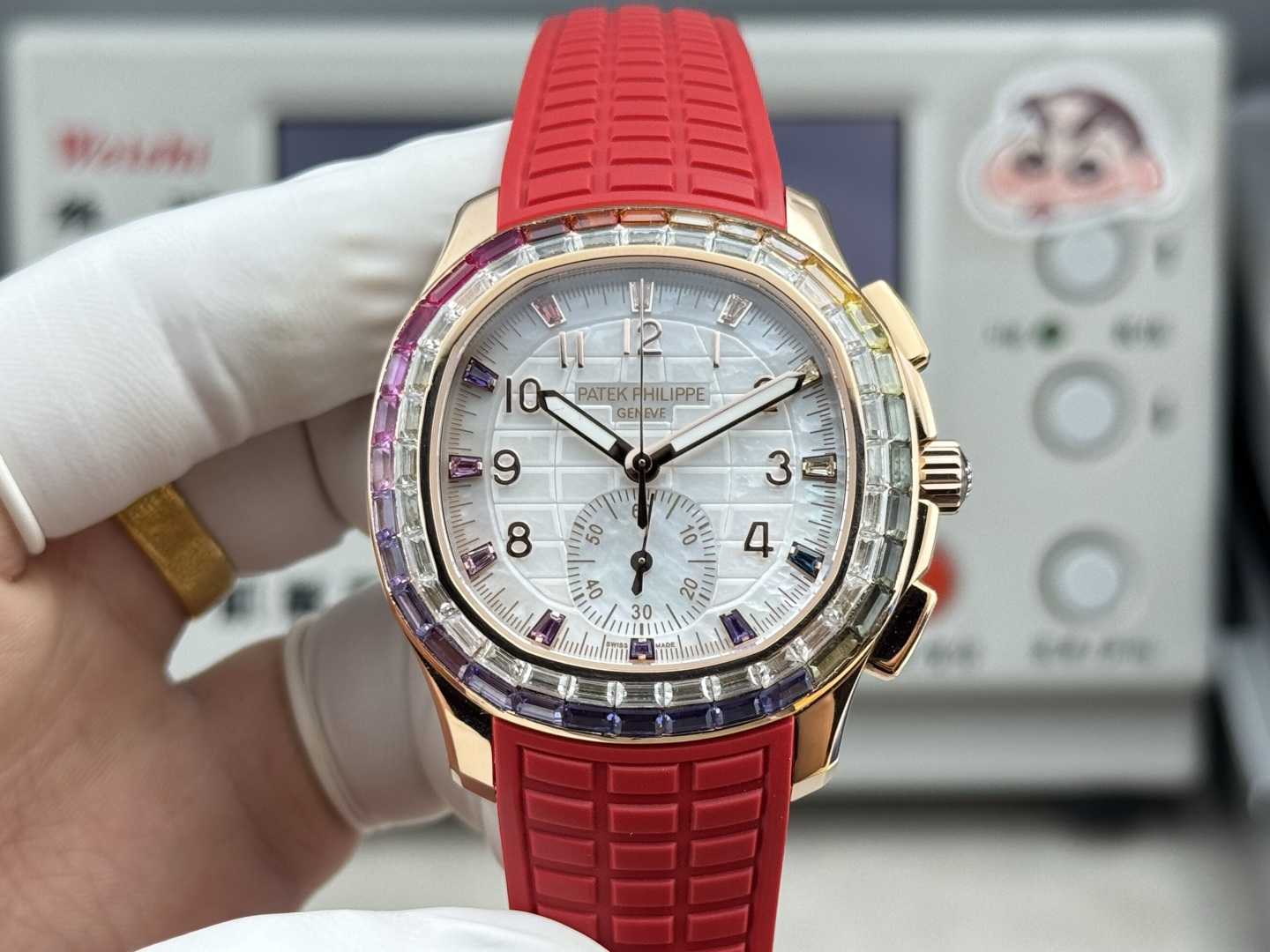Patek Philippe Aquanaut Luce 7968/300R-001 Rainbow Chronograph 1:1 Superclone - Image 79