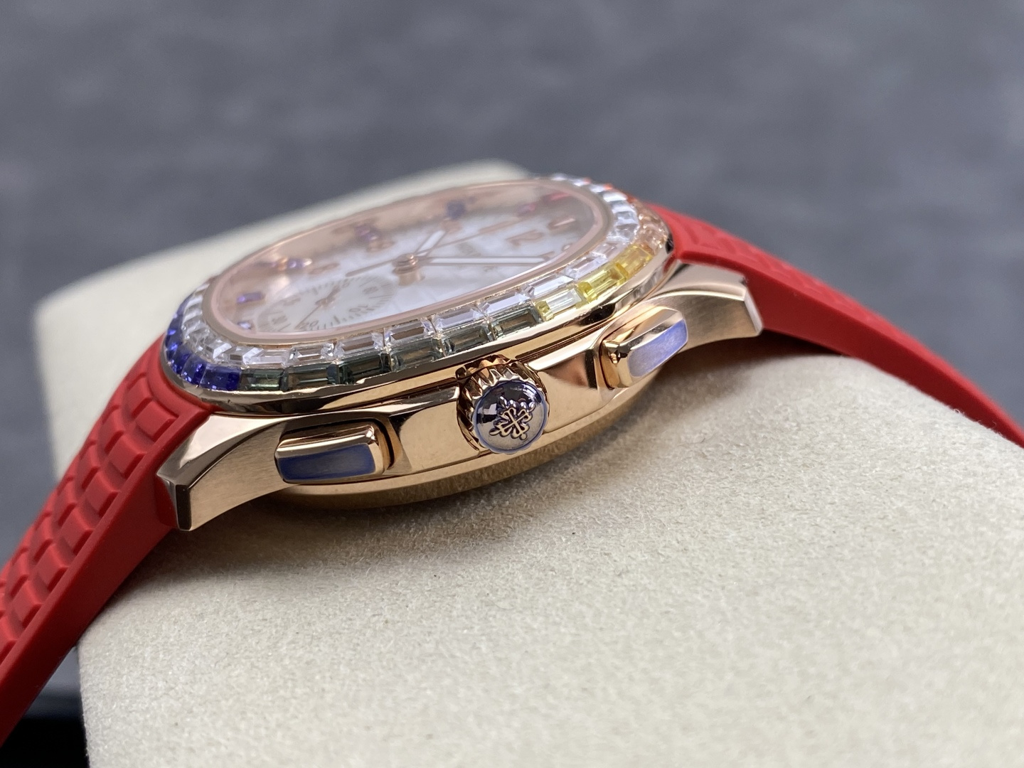 Patek Philippe Aquanaut Luce 7968/300R-001 Rainbow Chronograph 1:1 Superclone - Image 41