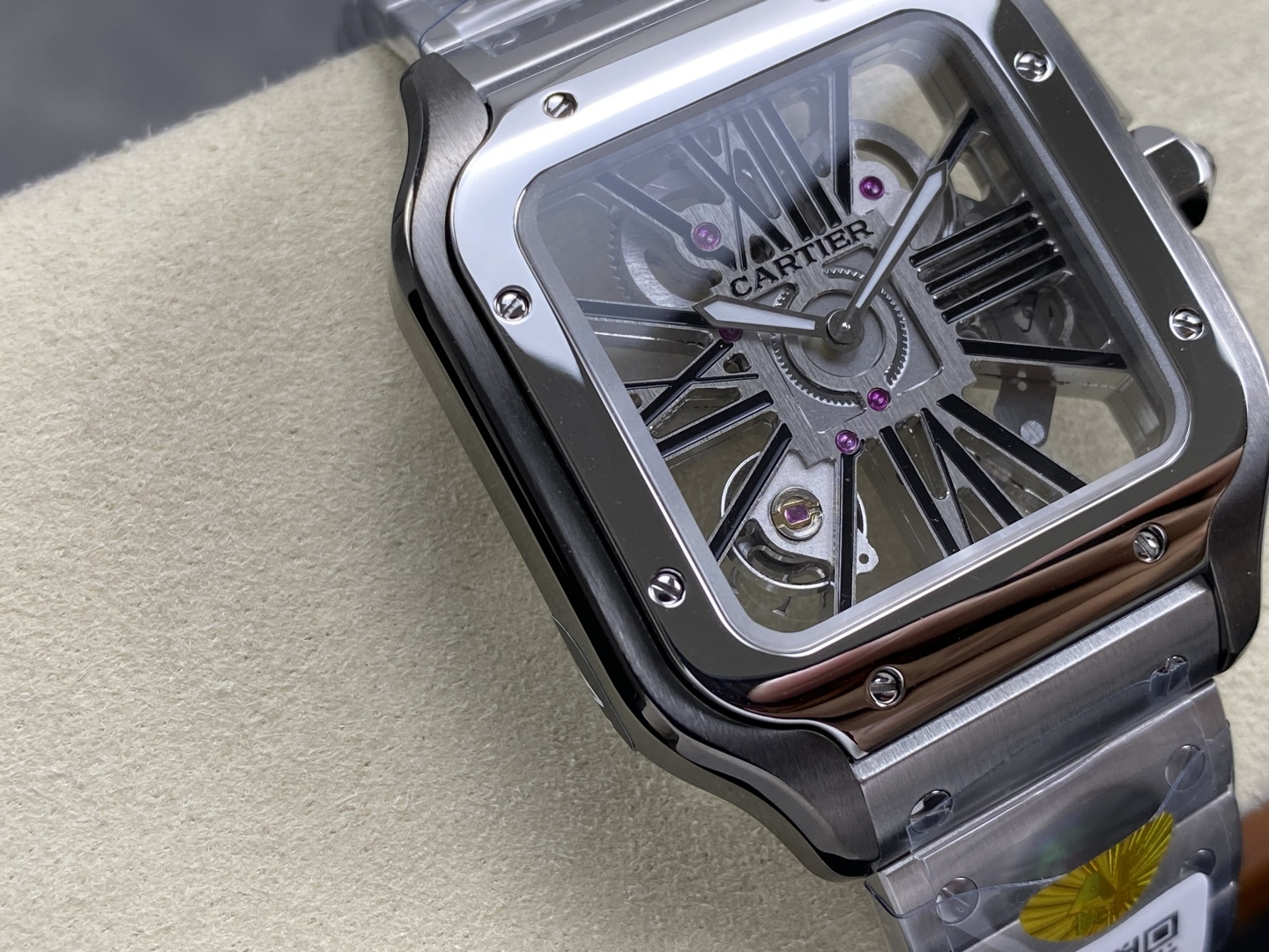 Cartier Santos de Cartier Skeleton 39.8 mm AF Factory Configuration 58CF17 1:1 Superclone - Image 12