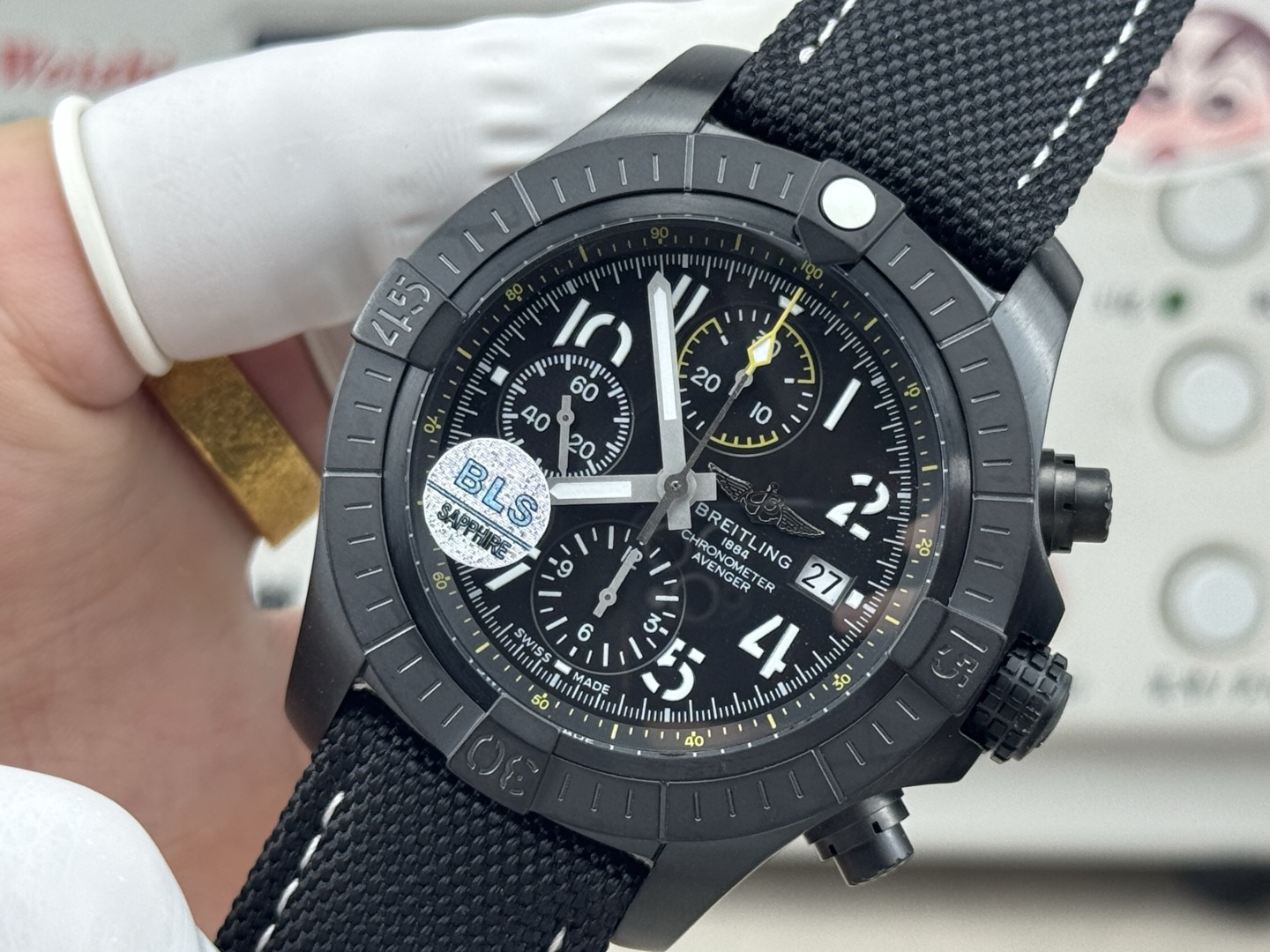 Breitling Avenger Stainless steel 45 mm Chronograph BLS Factory Configuration B33A15 1:1 Superclone - Image 6