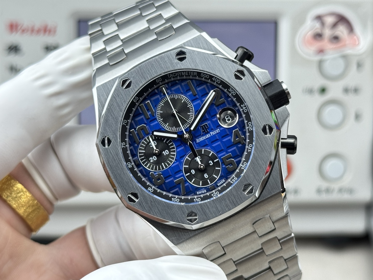 Audemars Piguet Royal Oak Offshore 26470 Stainless steel Rubber strap 42 mm Chronograph LS Factory Configuration 7F84E3 1:1 Superclone - Image 8
