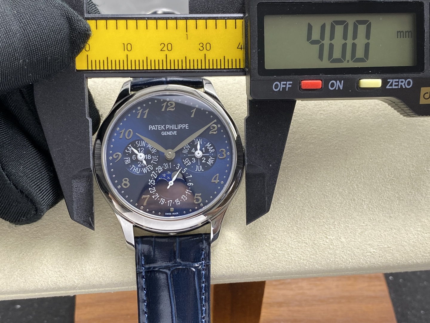 Patek Philippe Grand Complications Leather strap 39 mm Moon phase Automatic 3K Factory Configuration 3639D6 1:1 Superclone - Image 7