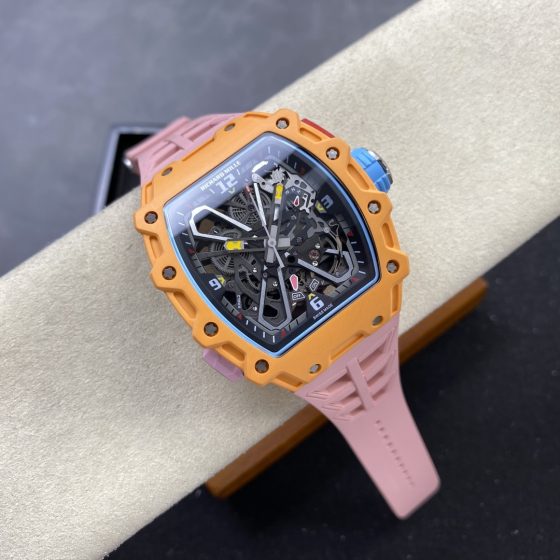 Richard Mille RM 035 RM35 Carbon composite 43.15 x 49.95 mm Skeleton / openworked CLEAN Factory Configuration B847B3 1:1 Superclone