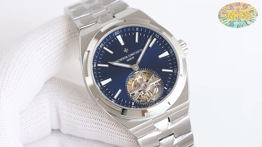 Vacheron Constantin Overseas Stainless steel Blue 42.5X13.5 mm Tourbillon MKS Factory Configuration 1239B8 1:1 Superclone